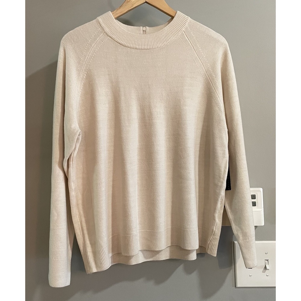 Debbie Morgan Sweater Raglan Mock Neck Pullover Soft Acrylic Womens XL New